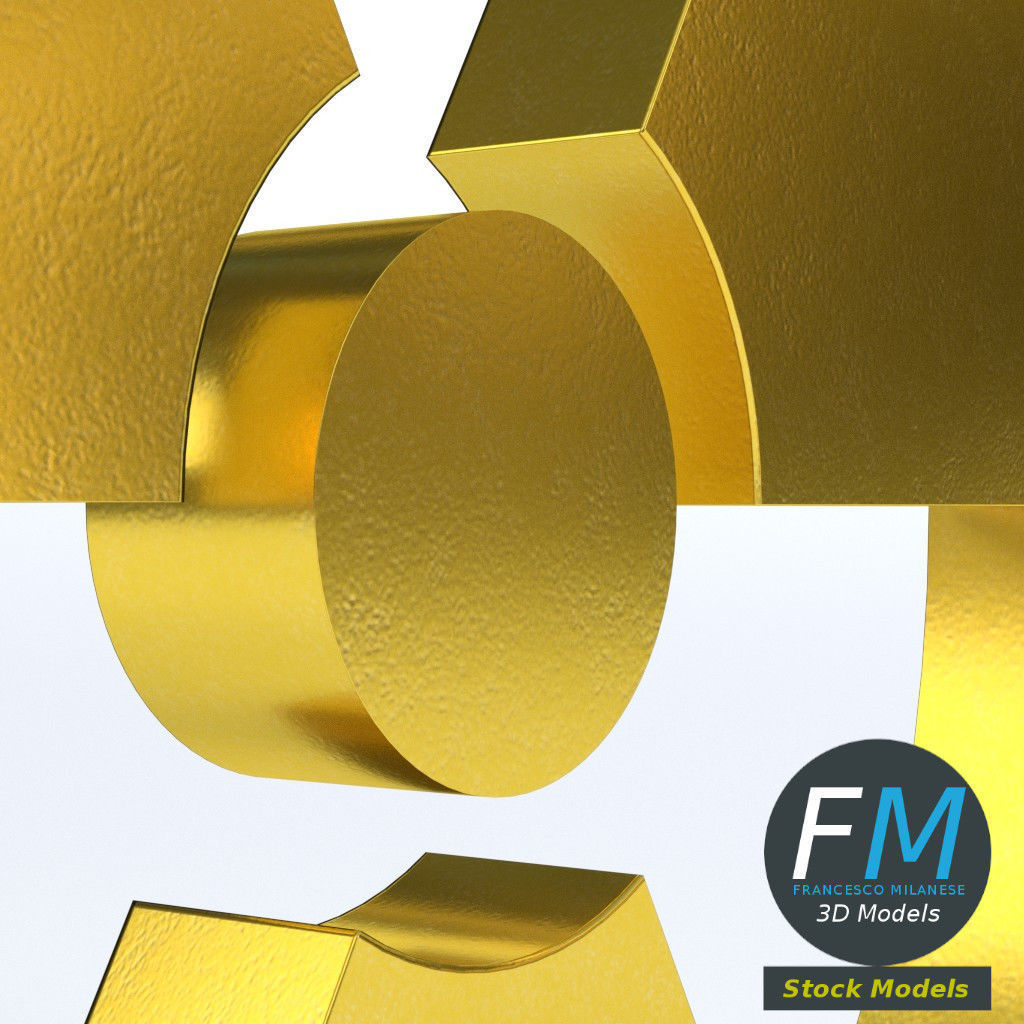 Radioactive symbol 3D model_4