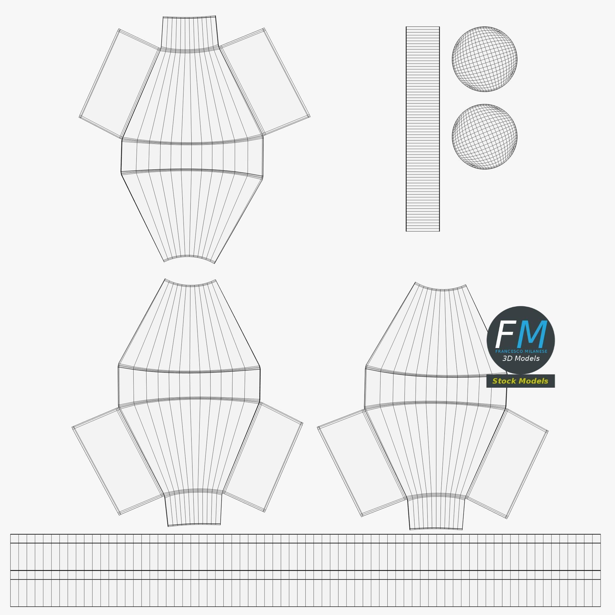 Radioactive symbol 3D model_11