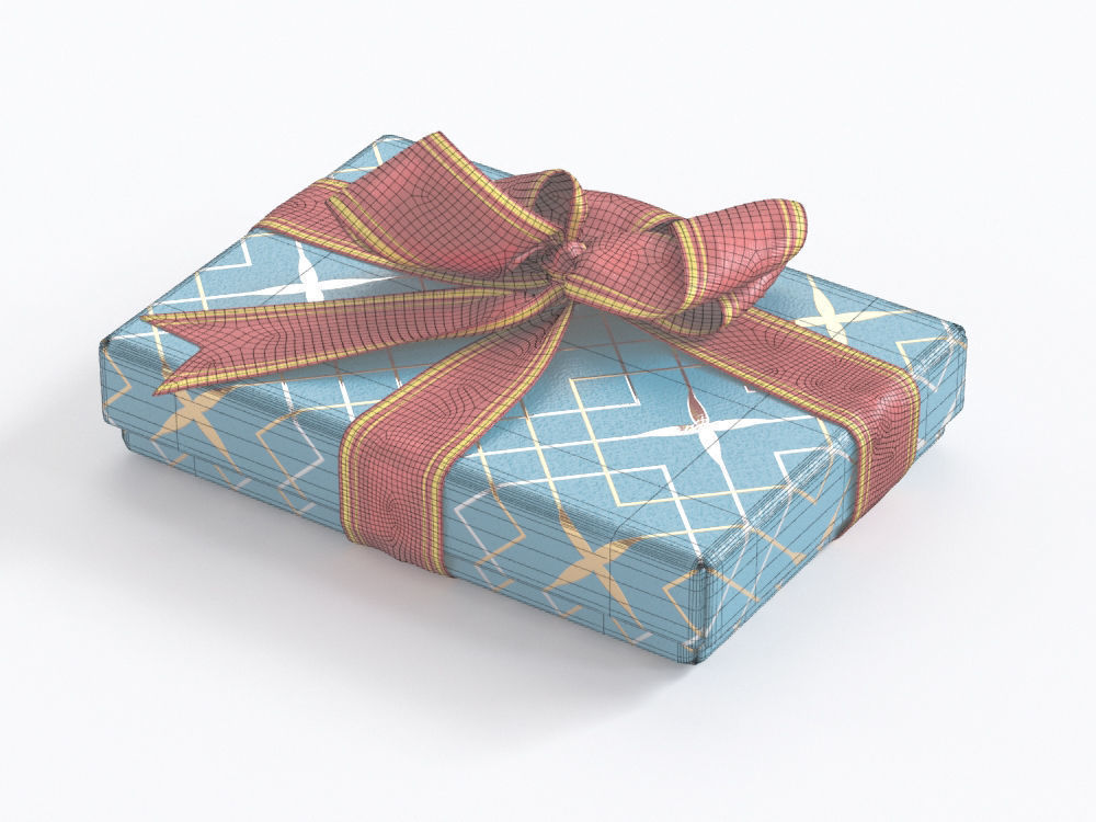 Gift boxes with bows part 2 3D model_11