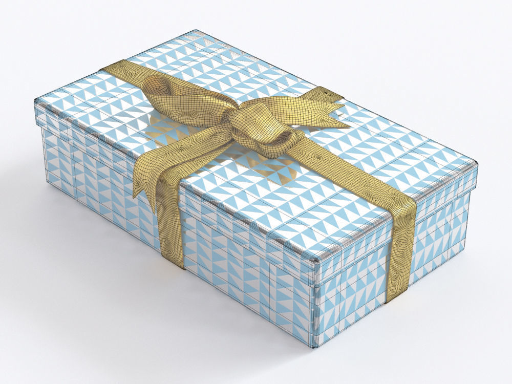 Gift boxes with bows part 2 3D model_20