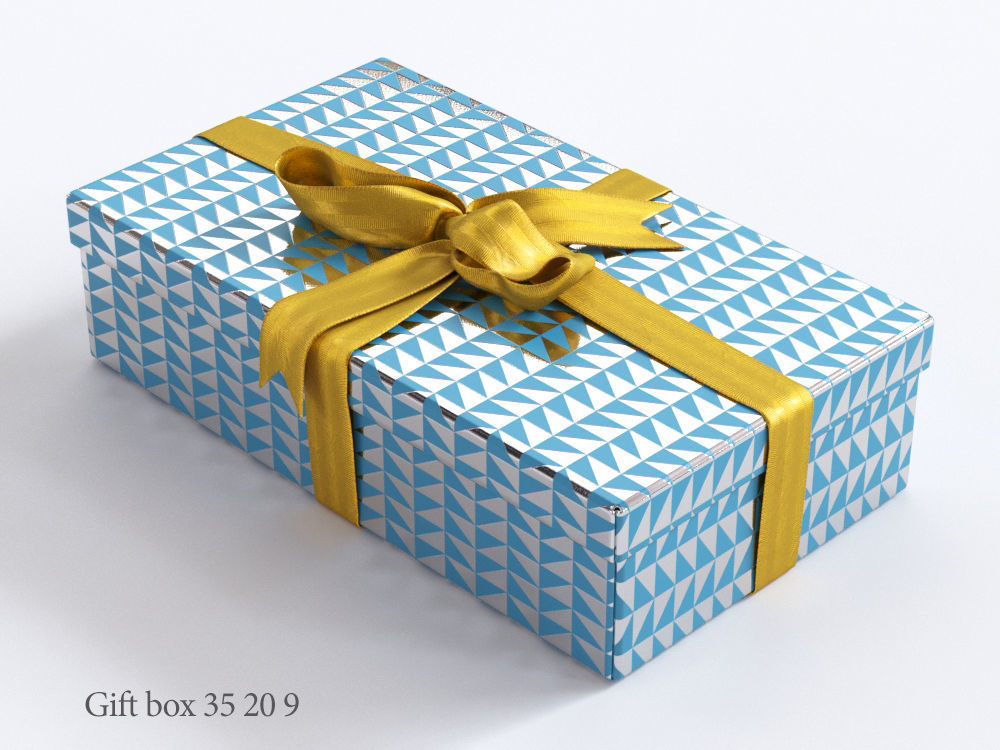 Gift boxes with bows part 2 3D model_19