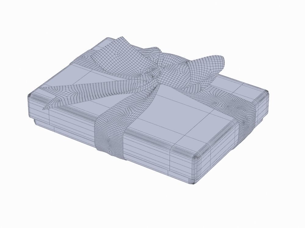 Gift boxes with bows part 2 3D model_12