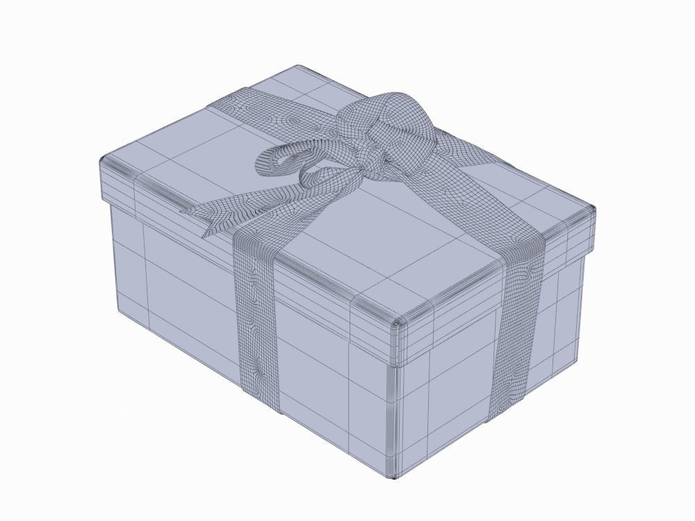 Gift boxes with bows part 2 3D model_9