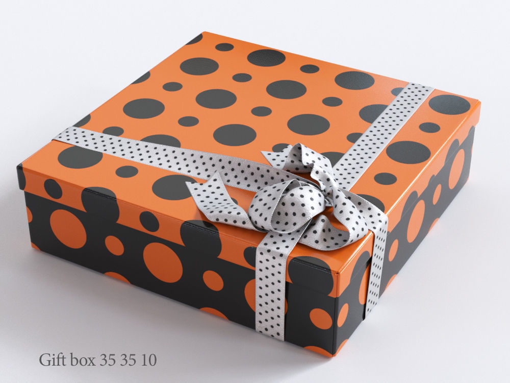 Gift boxes with bows part 2 3D model_22