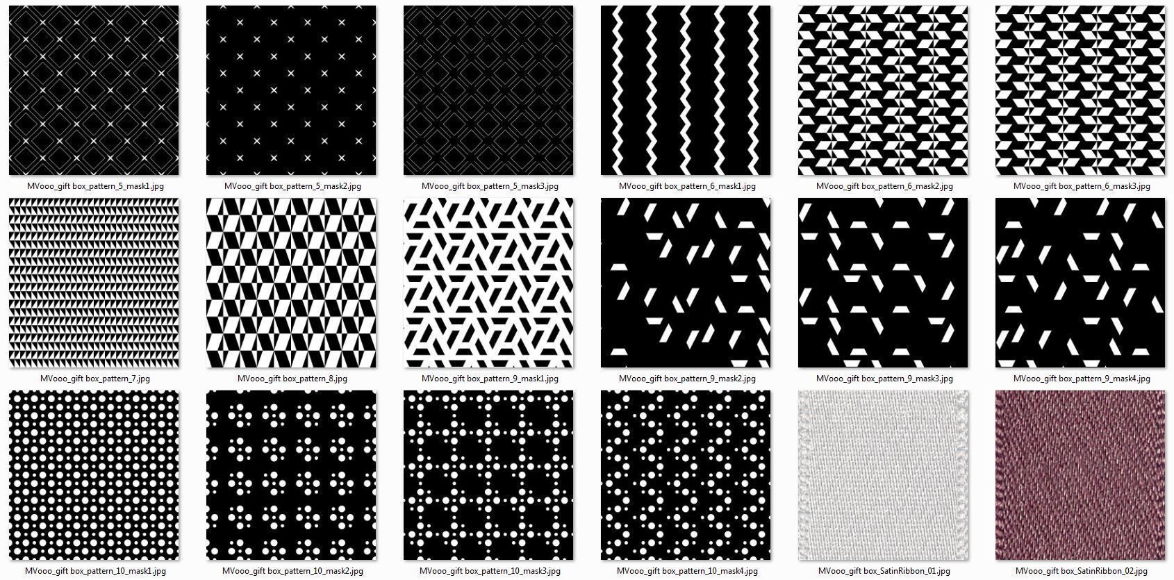 Gift boxes with bows part 2 3D model_30