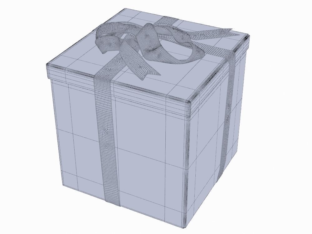 Gift boxes with bows part 2 3D model_18