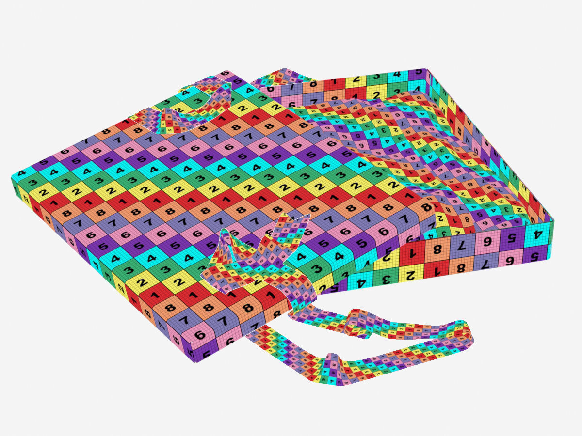 Open gift box with ribbon 3D model_15