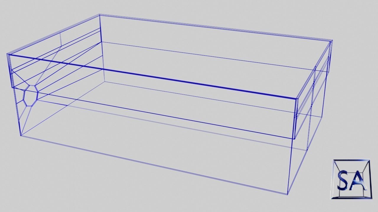 Low Poly Cardboard Shoe Box Low-poly 3D model_30