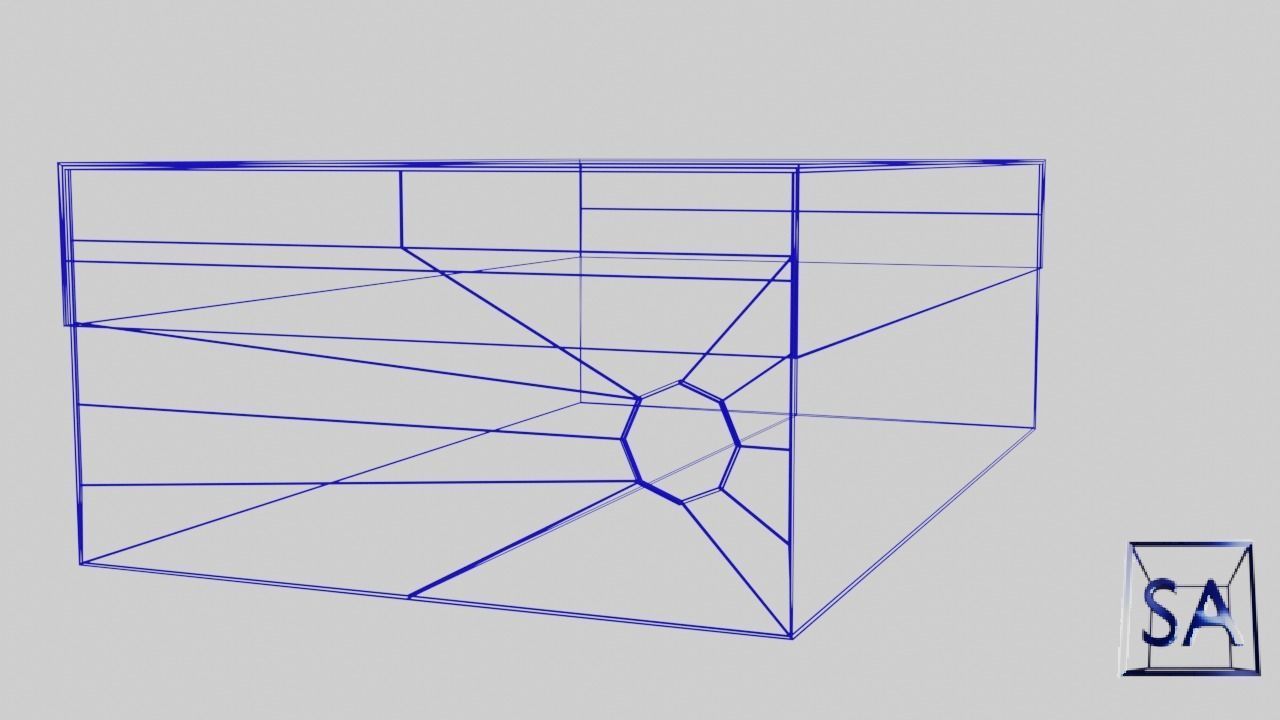 Low Poly Cardboard Shoe Box Low-poly 3D model_27
