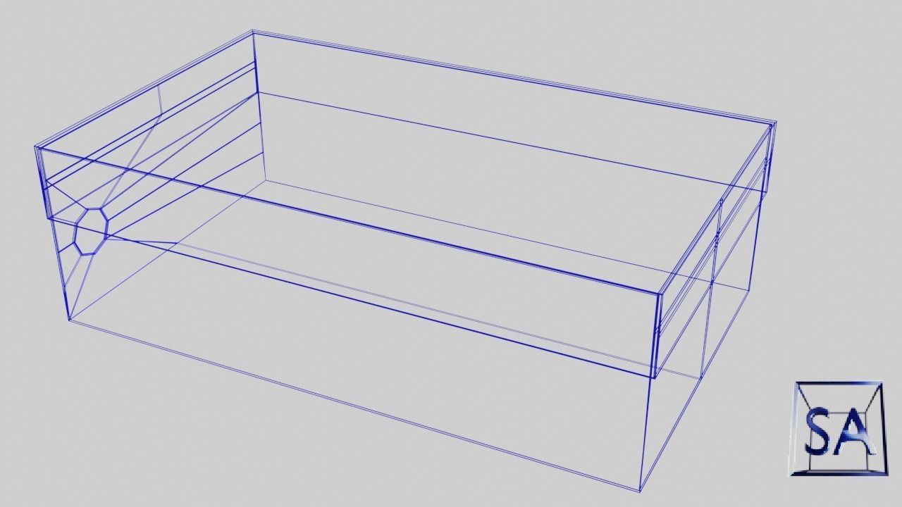 Low Poly Cardboard Shoe Box Low-poly 3D model_31