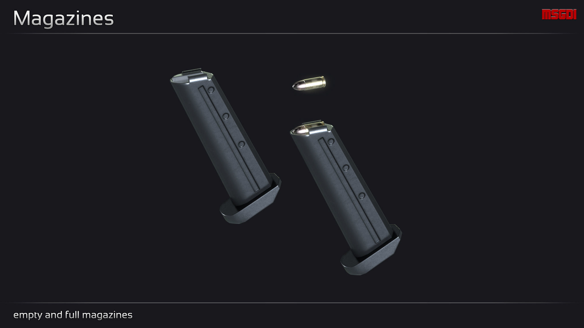 Scifi Pistol PNT 34 Low-poly 3D model_6