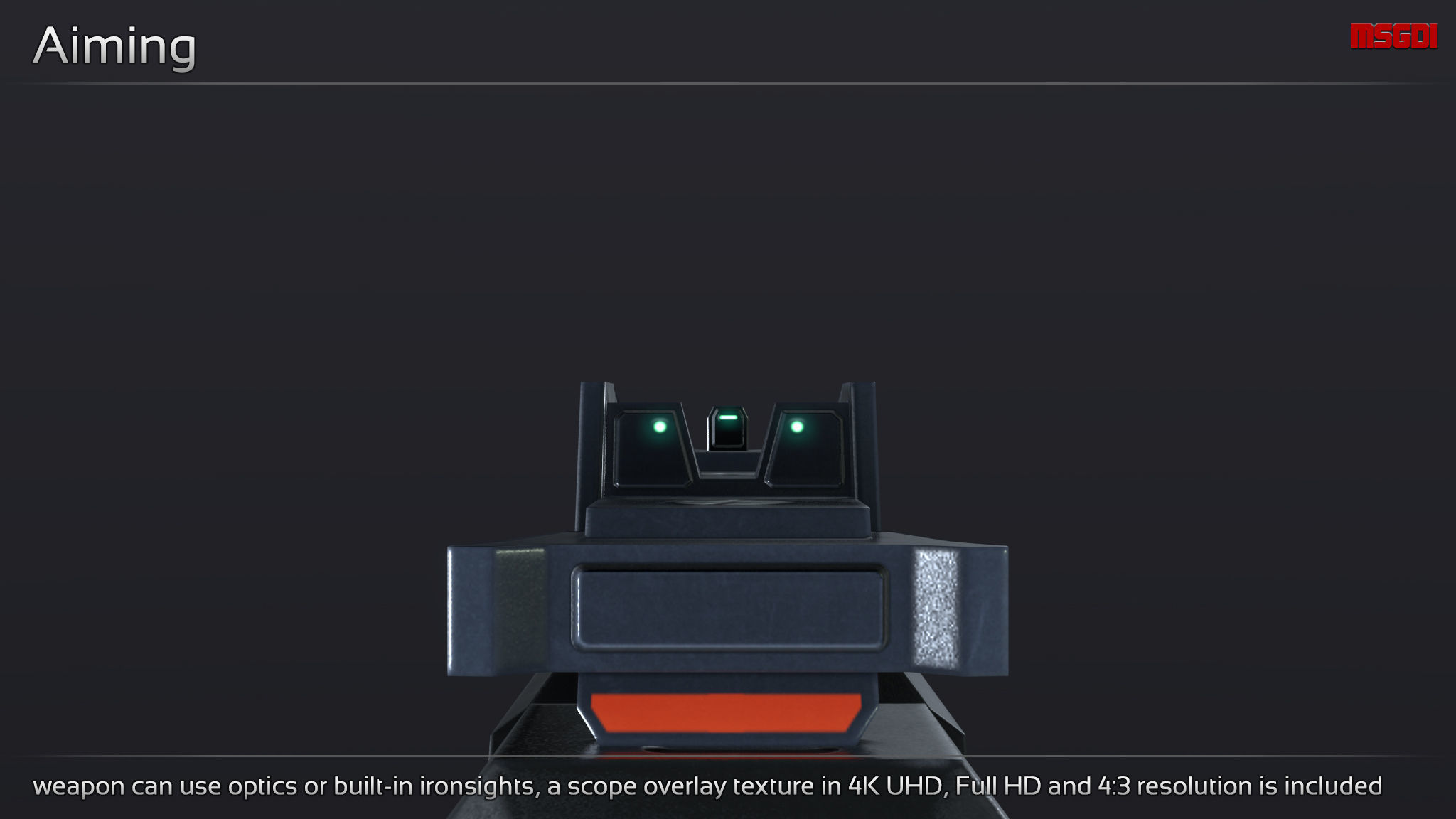 Scifi Pistol PNT 34 Low-poly 3D model_7