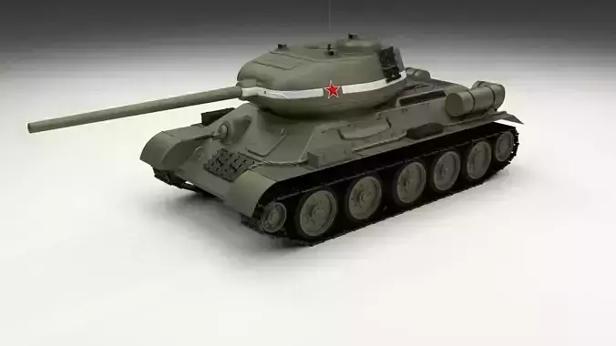 T-34 85 Tank 3D model