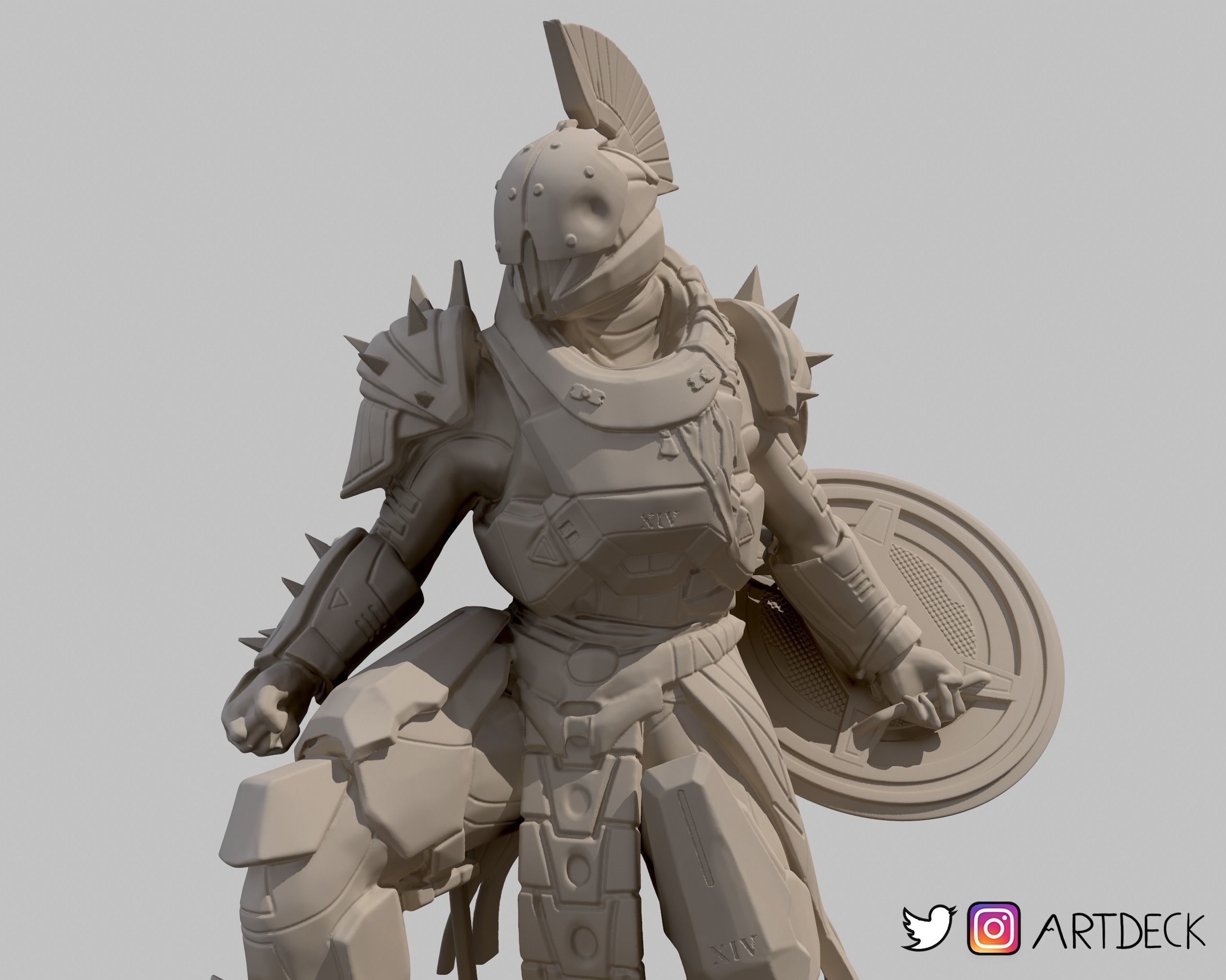 Saint 14 Corridors of Time Figurine Free 3D print model_3