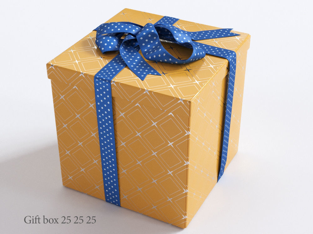 25 unique gift boxes with ribbons 3D Model Collection_21