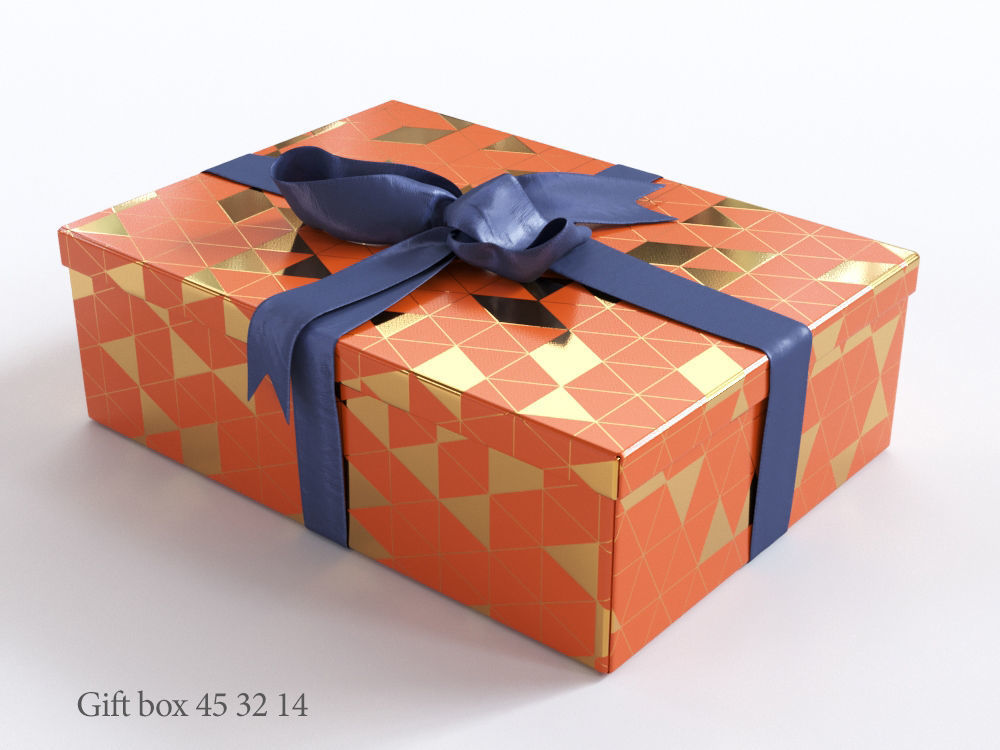 25 unique gift boxes with ribbons 3D Model Collection_10