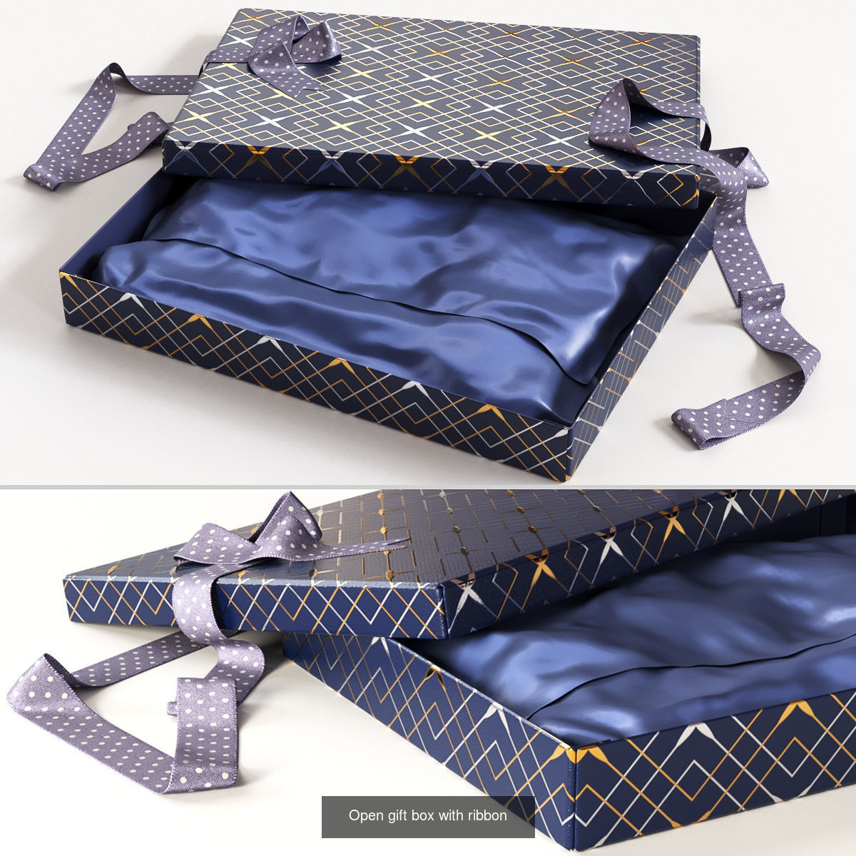 25 unique gift boxes with ribbons 3D Model Collection_5