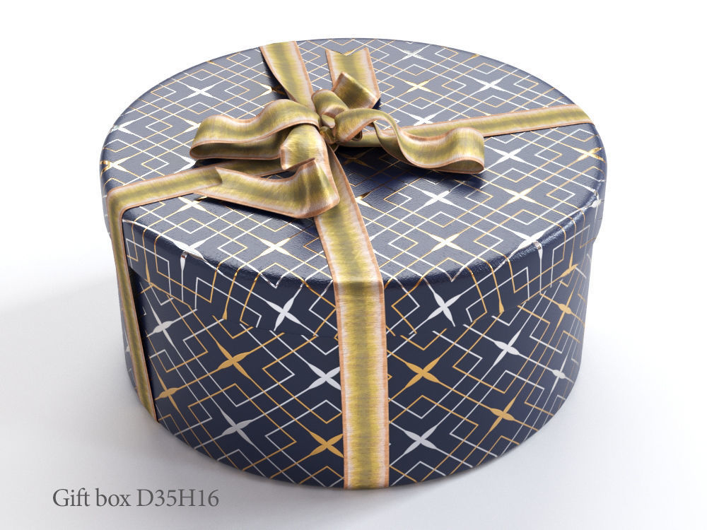25 unique gift boxes with ribbons 3D Model Collection_30