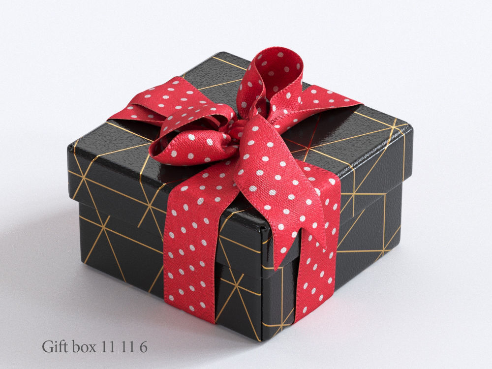 25 unique gift boxes with ribbons 3D Model Collection_14