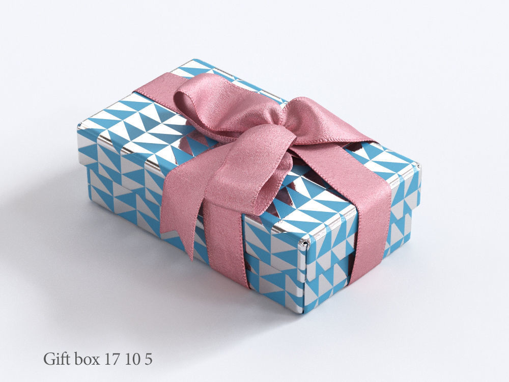 25 unique gift boxes with ribbons 3D Model Collection_29