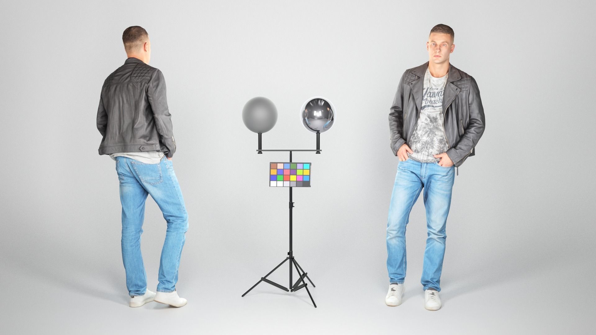 Bundle Stylish men street style 05 Low-poly 3D model_12