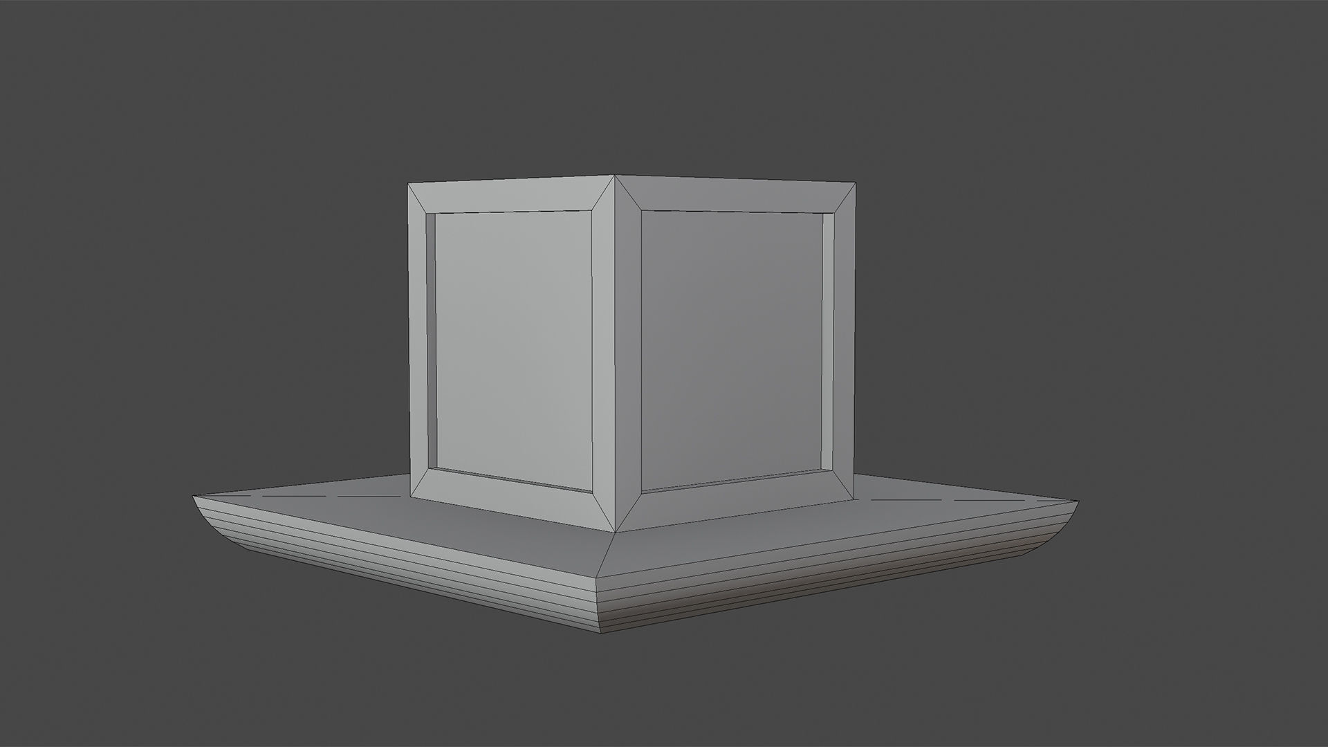 Japanese Wood Lamp 2 Low-poly 3D model_4