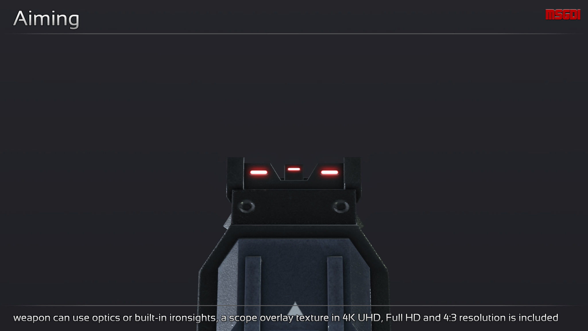 Scifi Pistol STN 33 Low-poly 3D model_7