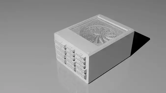 Computer power supply Free 3D model
