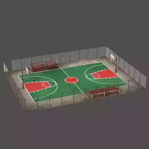 Basketball Court 3D model