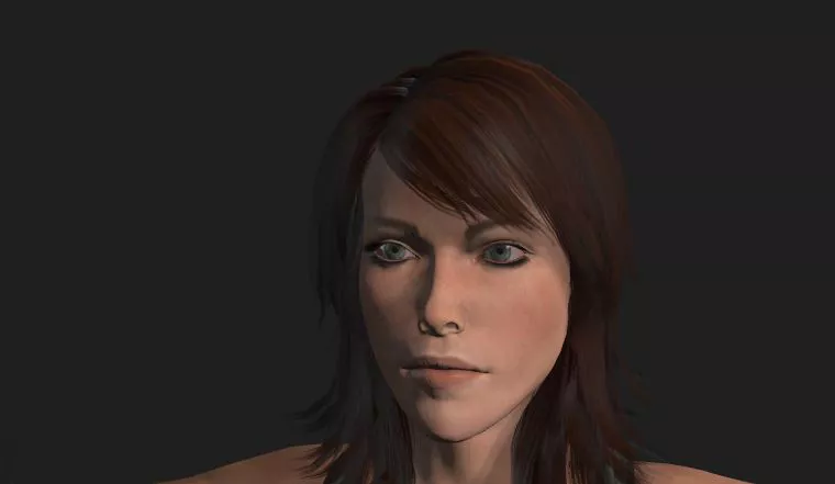 Female 3dmodel woman in shorts Free 3D model