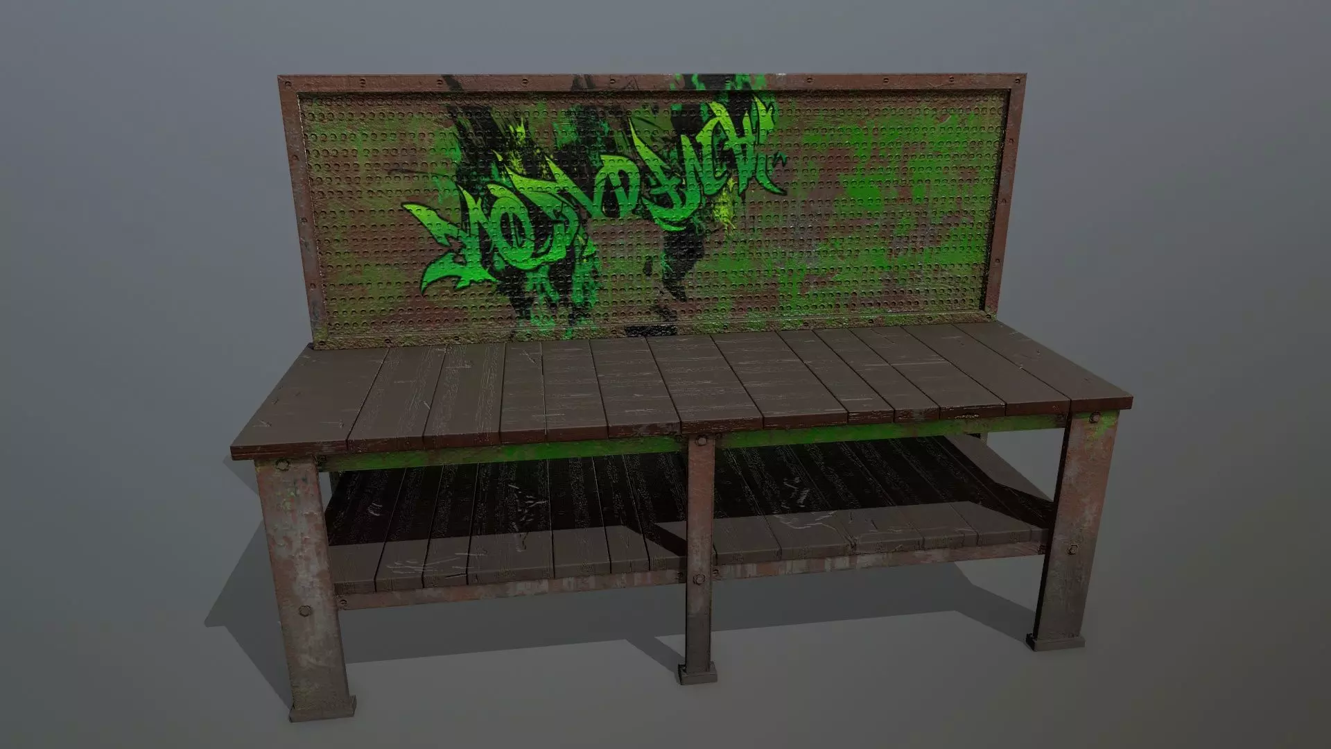 workbench Low-poly 3D model