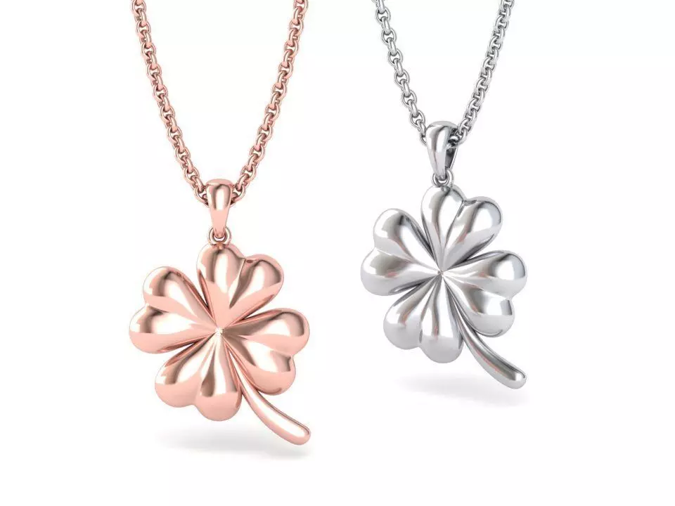 Clover Pendant printable 3dmodel 3D print model_0
