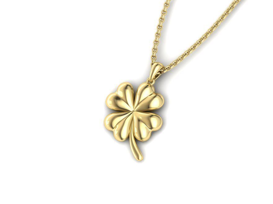 Clover Pendant printable 3dmodel 3D print model_10
