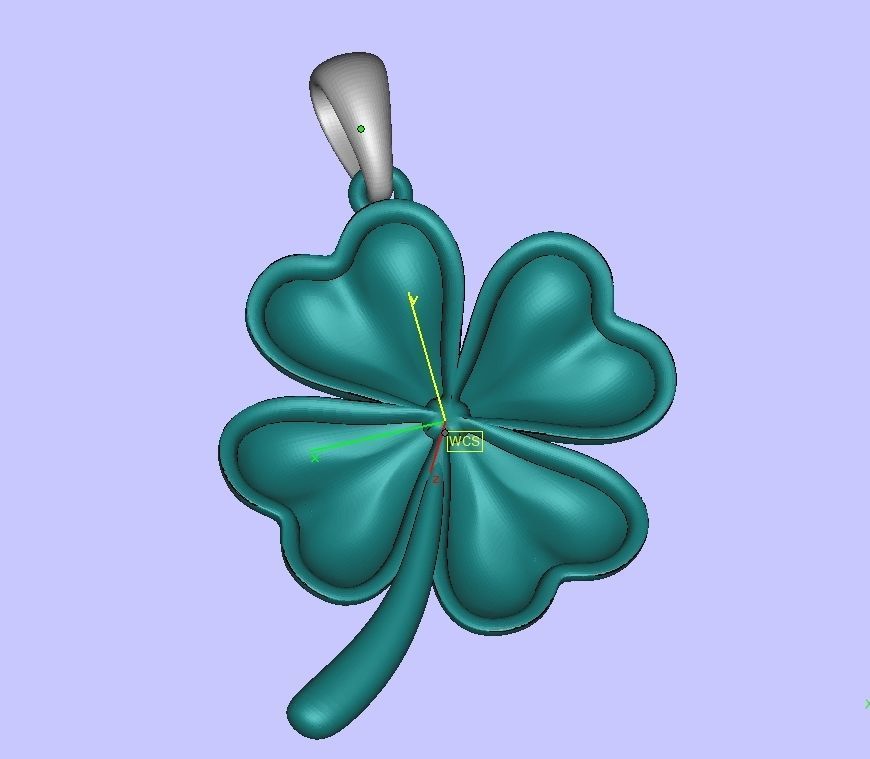 Clover Pendant printable 3dmodel 3D print model_18