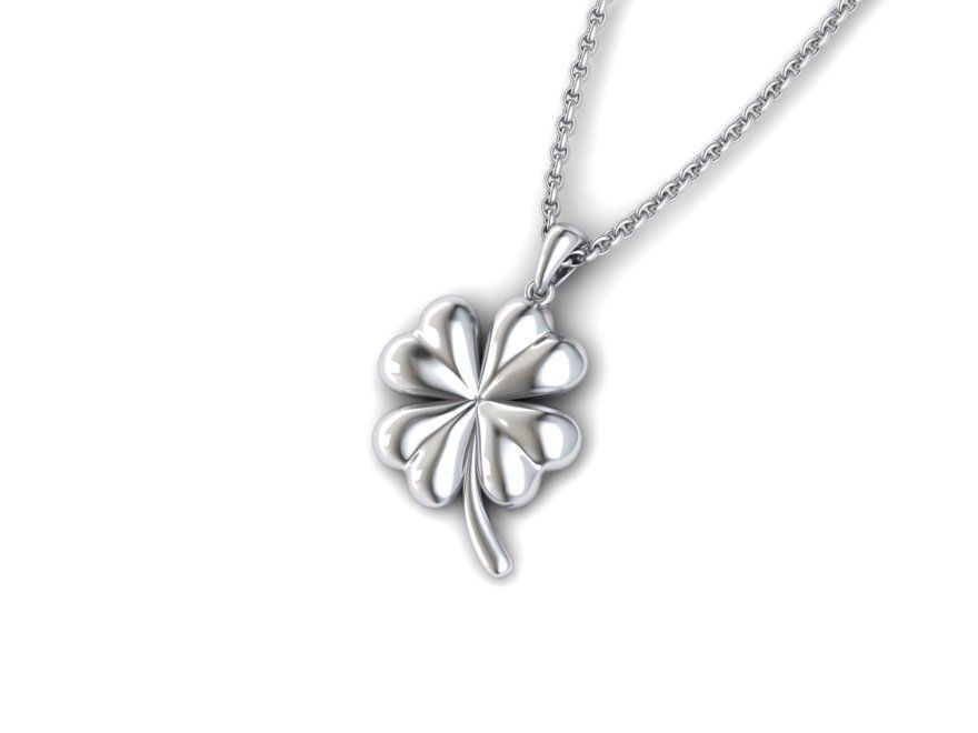 Clover Pendant printable 3dmodel 3D print model_9