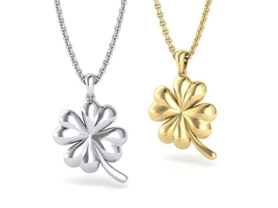 Clover Pendant printable 3dmodel 3D print model_1
