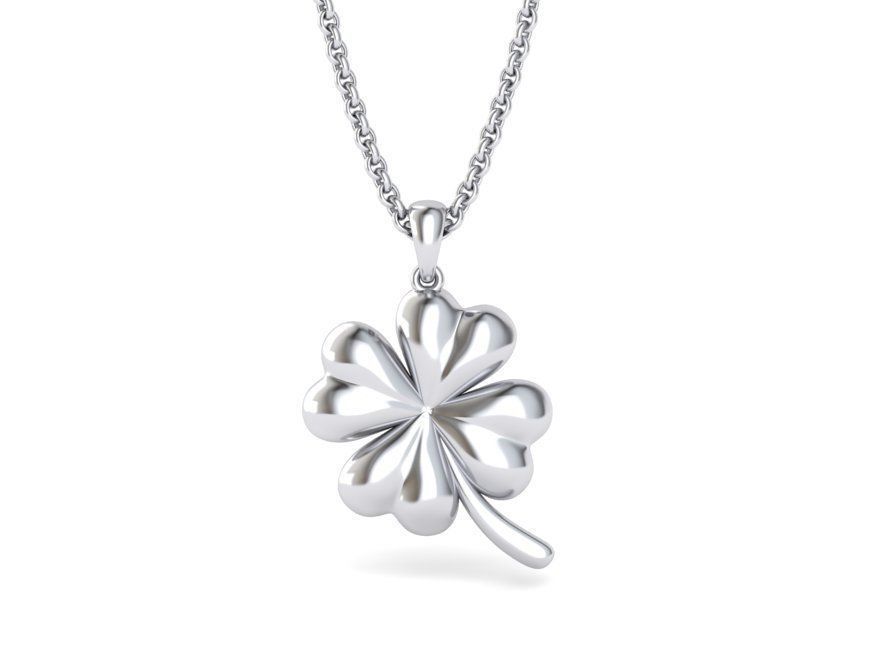 Clover Pendant printable 3dmodel 3D print model_3