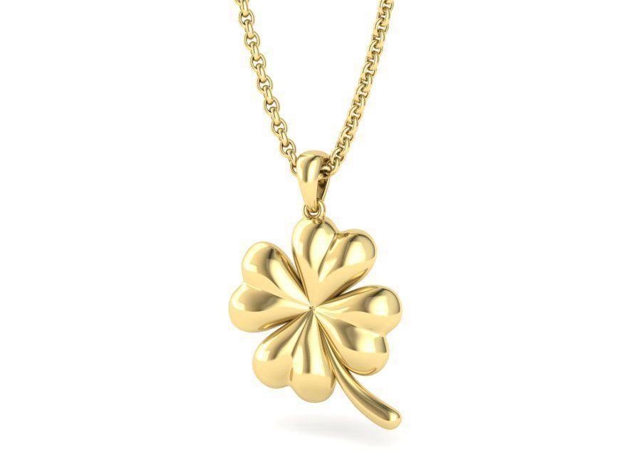 Clover Pendant printable 3dmodel 3D print model_7