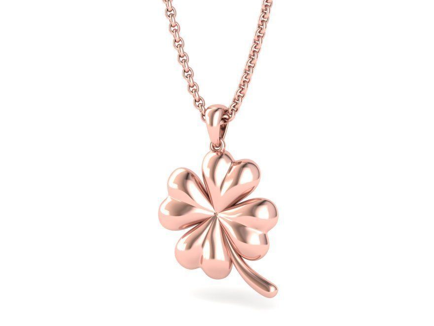 Clover Pendant printable 3dmodel 3D print model_5