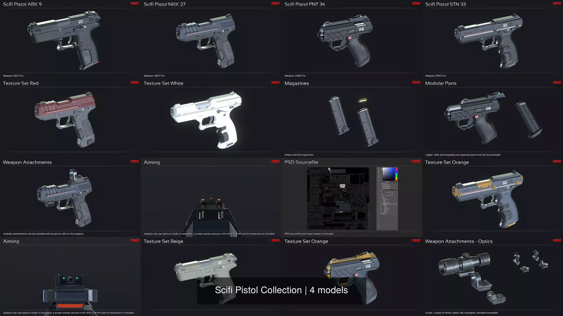 Scifi Pistol Collection _0