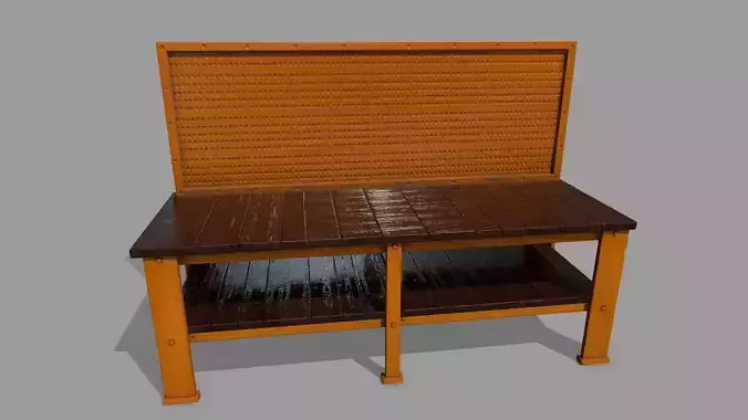 workbench orange bench