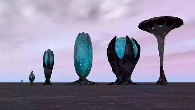 Freeza Alien Vegetation - Science Fiction Plants Set 1