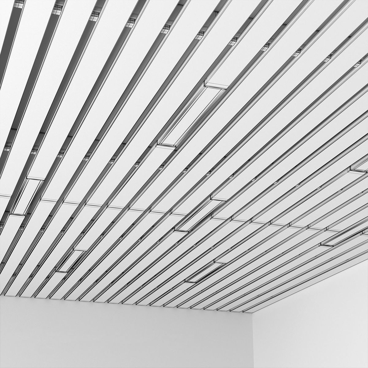 Wooden ceiling 3D model_8