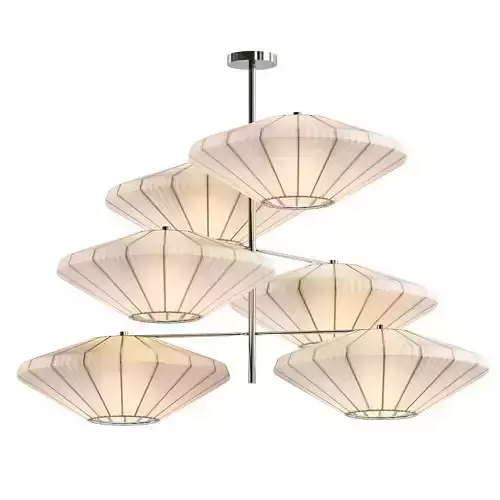 Untitled light fixture with five shades 3D model