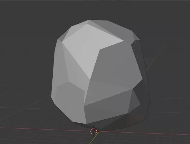 Low Poly rock Free low-poly 3D model_0