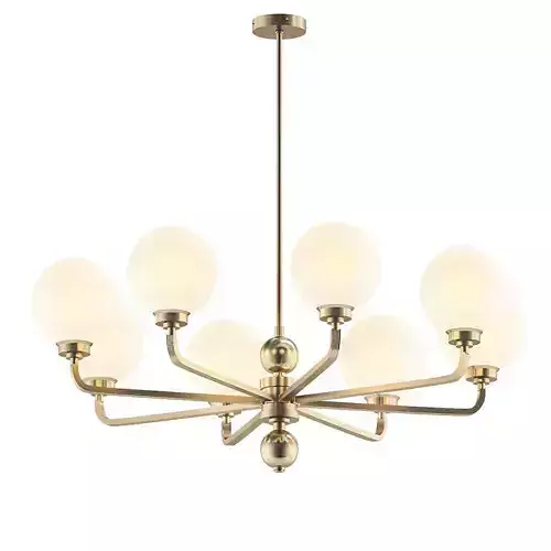 Untitled light brass chandelier