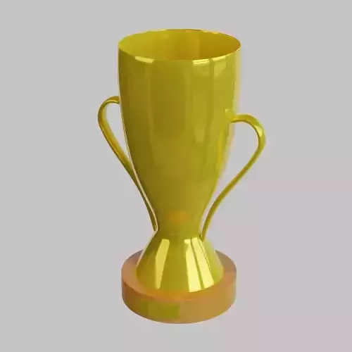 Trophy golden cup