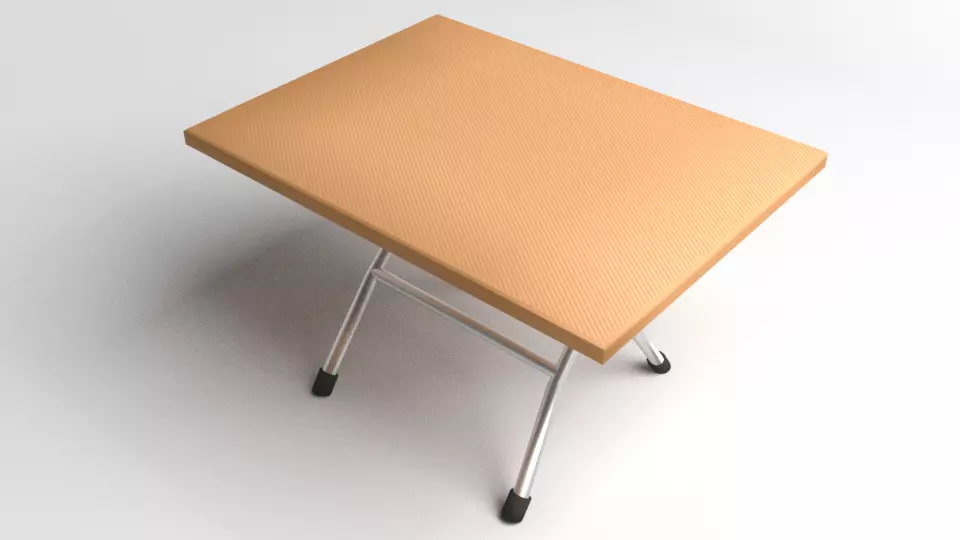 Square Folding Table 3D model