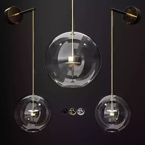 Wall light Giopato and Coombes Bolle vertical longe