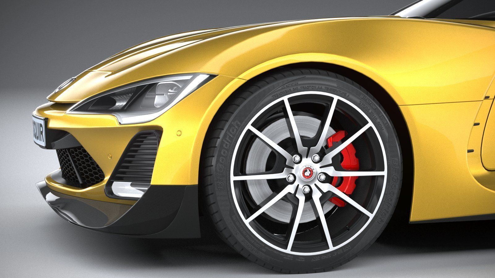 Generic Coupe 2020 3D model_3